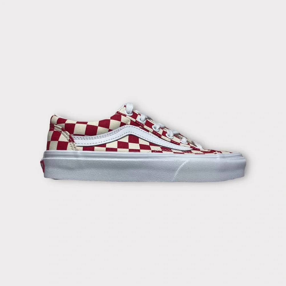 Vans Old School Red Allover Checkerboard Sneakers